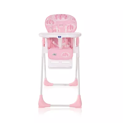 Scaune de Masa - Scaun de masa, Cryspi, reglabil, Pink Hearts, bebelorelli.ro