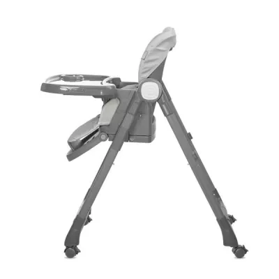 Scaun de masa inalt pentru copii 3 in 1, Chef, reglabil mutiple pozitii, Grey Leather