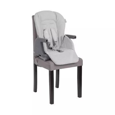 Scaun de masa inalt pentru copii 3 in 1, Chef, reglabil mutiple pozitii, Grey Leather