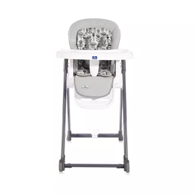 Scaun de masa Party, spatar reglabil, cadru aluminiu, pliere compacta, Gri Cool Leather