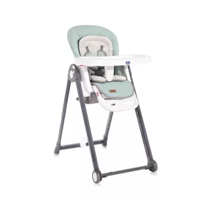 Scaun de masa Party, spatar reglabil, cadru aluminiu, pliere compacta, Albastru Surf Leather