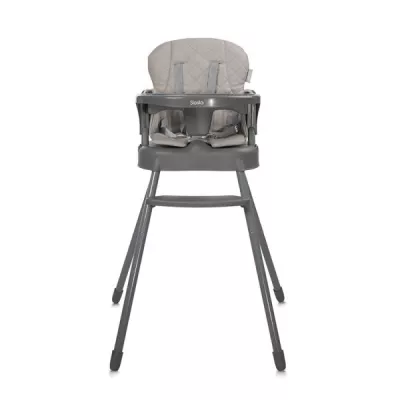 Scaun de masa pentru copii 3 in 1, Siesta, Beige Leather