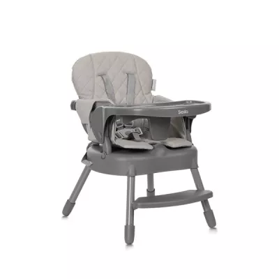 Scaun de masa pentru copii 3 in 1, Siesta, Beige Leather