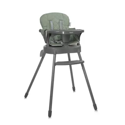 Scaune de Masa - Scaun de masa pentru copii 3 in 1, Siesta, Green Leather, bebelorelli.ro