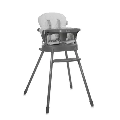Scaune de Masa - Scaun de masa pentru copii 3 in 1, Siesta, Grey Leather, bebelorelli.ro