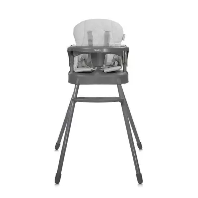 Scaun de masa pentru copii 3 in 1, Siesta, Grey Leather
