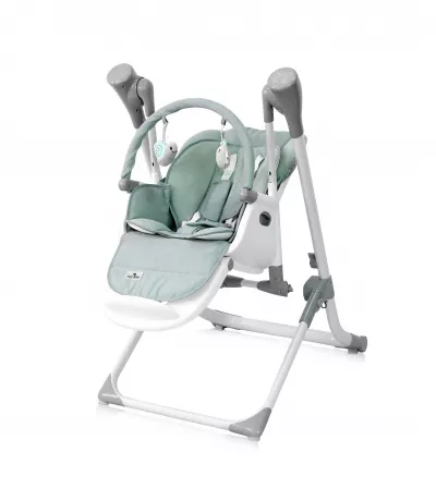 Scaun de masa si leagan electric, Ventura, Frosty Green Stars