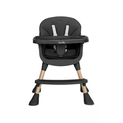 Scaun inalt de masa, Lorelli, Vanilla, 3 in 1, de la 6 luni pana la 6 ani (26kg), Black