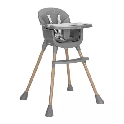 Scaun inalt de masa, Vanilla, 3 in 1, de la 6 luni pana la 6 ani (26kg), Grey