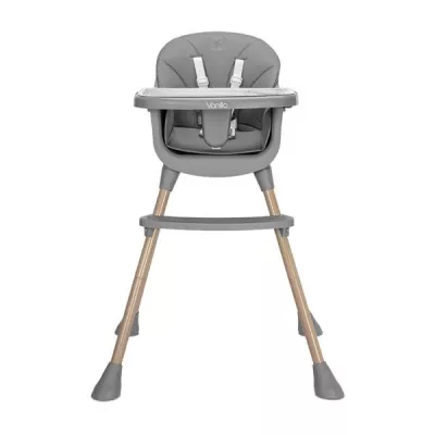 Scaun inalt de masa, Vanilla, 3 in 1, de la 6 luni pana la 6 ani (26kg), Grey