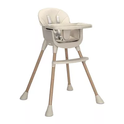 Scaune de Masa - Scaun inalt de masa, Vanilla, 3 in 1, de la 6 luni pana la 6 ani (26kg), Beige, bebelorelli.ro