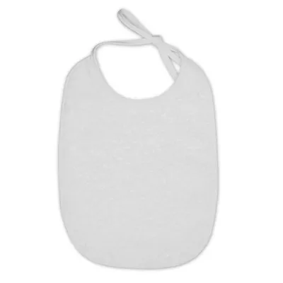 Set 10 bavete dubla fata, material tip prosop, White