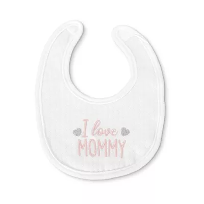 Bavete - Set 2 bavete bumbac pentru nou-nascut, inchidere cu velcro, potrivit pentru hranire si in perioada eruptiei dentare, 0 luni+, Pink, bebelorelli.ro