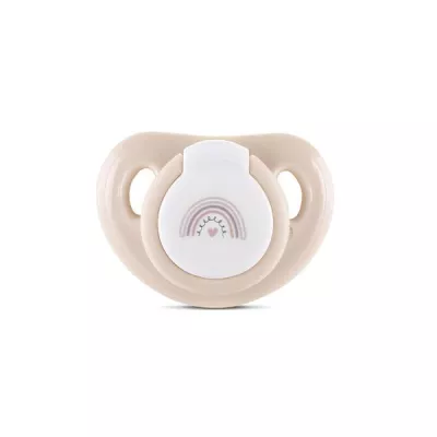 Suzete - Set 2 suzete cu capac, silicon moale, 0 luni+, Mellow Rose, bebelorelli.ro