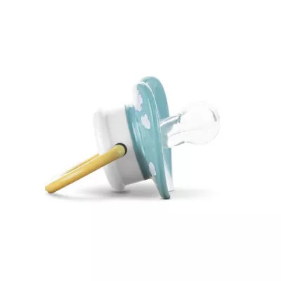 Set 2 suzete cu capac, silicon moale, tetina rotunda, 6 luni+, Yellow Blue Set 2 suzete cu capac, silicon moale, tetina rotunda, 6 luni+, Yellow Blue