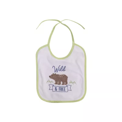 Bavete - Set 3 bavete bumbac si peva, 23 X 20 cm, inchidere cu snur, baietei, bebelorelli.ro