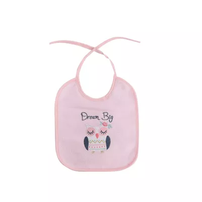 Bavete - Set 3 bavete bumbac si peva, 23 X 20 cm, inchidere cu snur, fetite, bebelorelli.ro