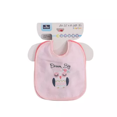 Set 3 bavete bumbac si peva, 23 X 20 cm, inchidere cu snur, fetite