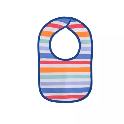 Set 3 bavete bumbac si peva, 30 x 19 cm, inchidere cu banda velcro, baietei