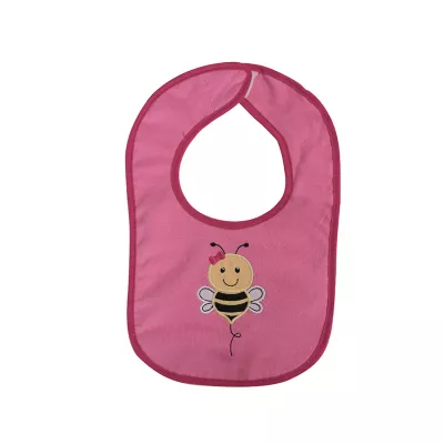 Bavete - Set 3 bavete bumbac si peva, 30 x 19 cm, inchidere cu banda velcro, fetite, bebelorelli.ro