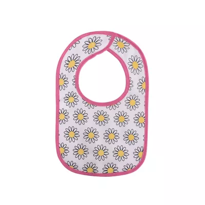 Set 3 bavete bumbac si peva, 30 x 19 cm, inchidere cu banda velcro, fetite