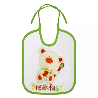 Set 3 bavete nou-nascut, small, bumbac, inchidere cu snur