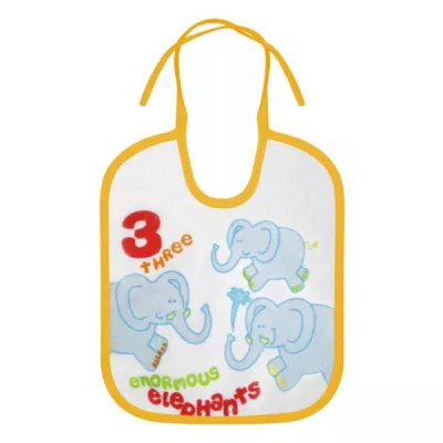 Set 3 bavete nou-nascut, small, bumbac, inchidere cu snur