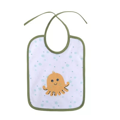 Set 7 bavete, bumbac ambele fete, 20 X 25,5 cm, inchidere cu snur, baietei