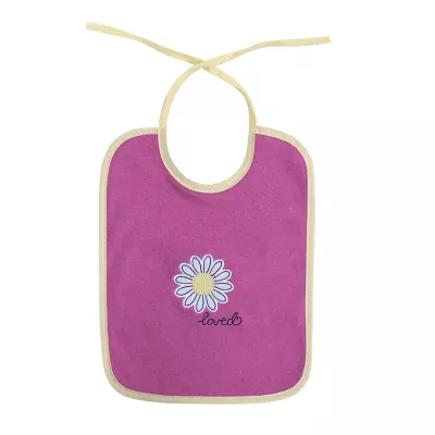 Bavete - Set 7 bavete, bumbac ambele fete, 20 X 25,5 cm, inchidere cu snur, fetite, bebelorelli.ro