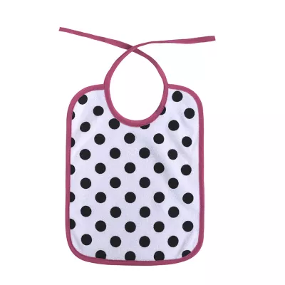 Set 7 bavete, bumbac ambele fete, 20 X 25,5 cm, inchidere cu snur, fetite