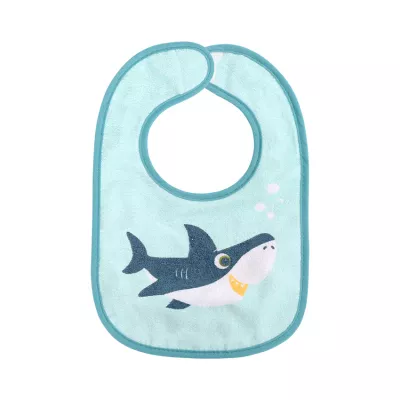 Set 7 bavete bumbac si peva, 30 x 19 cm, inchidere cu banda velcro, unisex