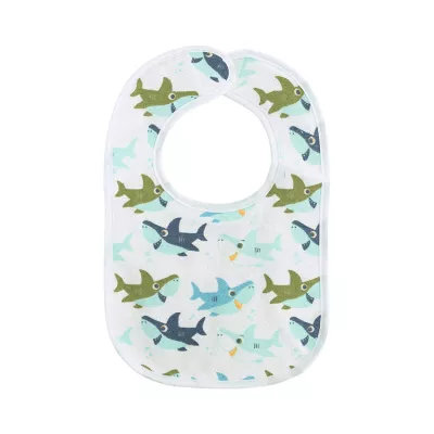 Set 7 bavete bumbac si peva, 30 x 19 cm, inchidere cu banda velcro, unisex