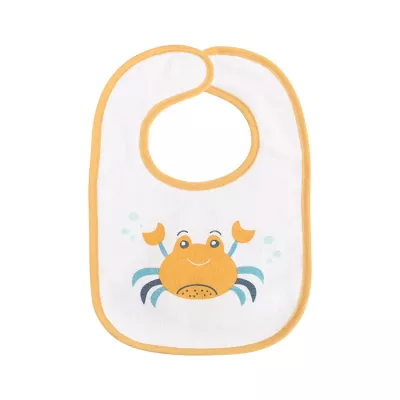 Set 7 bavete bumbac si peva, 30 x 19 cm, inchidere cu banda velcro, unisex