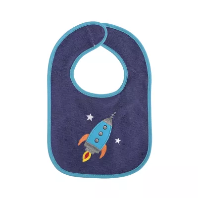 Bavete - Set 7 bavete bumbac si peva, 30 x 19 cm, inchidere cu banda velcro, baietei, bebelorelli.ro