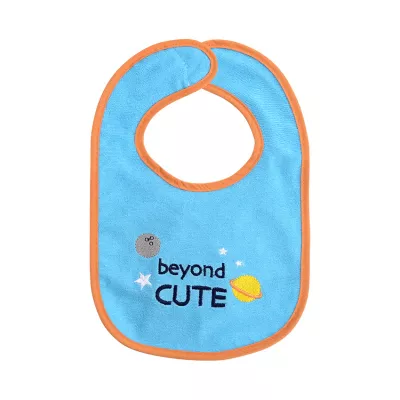 Set 7 bavete bumbac si peva, 30 x 19 cm, inchidere cu banda velcro, baietei