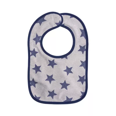 Set 7 bavete bumbac si peva, 30 x 19 cm, inchidere cu banda velcro, baietei