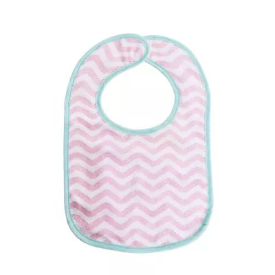 Bavete - Set 7 bavete bumbac si peva, 30 x 19 cm, inchidere cu banda velcro, fetite, bebelorelli.ro