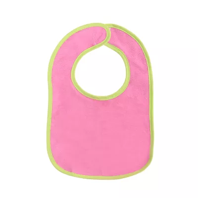 Set 7 bavete bumbac si peva, 30 x 19 cm, inchidere cu banda velcro, fetite