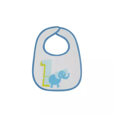 Set 7 bavete,  small, bumbac, inchidere cu arici Boy