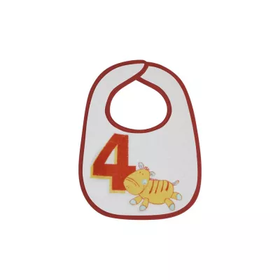 Set 7 bavete,  small, bumbac, inchidere cu arici Boy