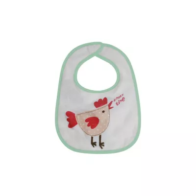Set 7 bavete,  small, bumbac, inchidere cu arici Girl