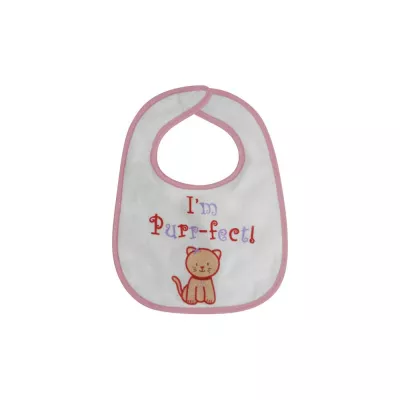 Set 7 bavete,  small, bumbac, inchidere cu arici Girl