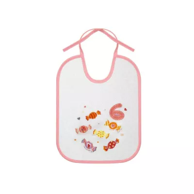 Set 7 bavete zilele saptamanii, big, bumbac, inchidere cu snur, Girl