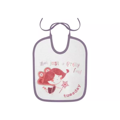 Set 7 bavete zilele saptamanii, small, bumbac, inchidere cu snur, Girl