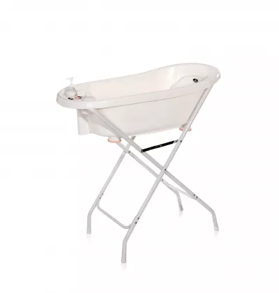 Set cadita 88 cm cu termometru, reductor si accesorii, Pink