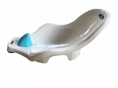 Set cadita 88 cm cu termometru, reductor si accesorii, White Blue