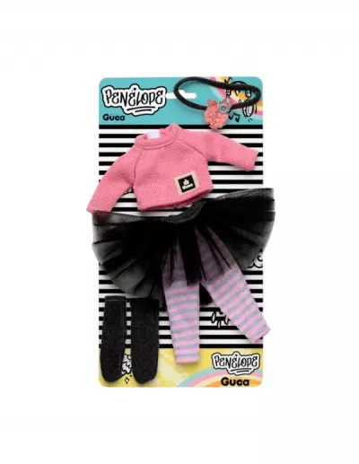 Set imbracaminte pentru papusa Penelope, 33 cm, modele asortate, cu accesorii