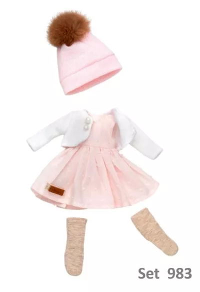 Set imbracaminte pentru papusa Penelope, 33 cm, modele asortate, cu accesorii