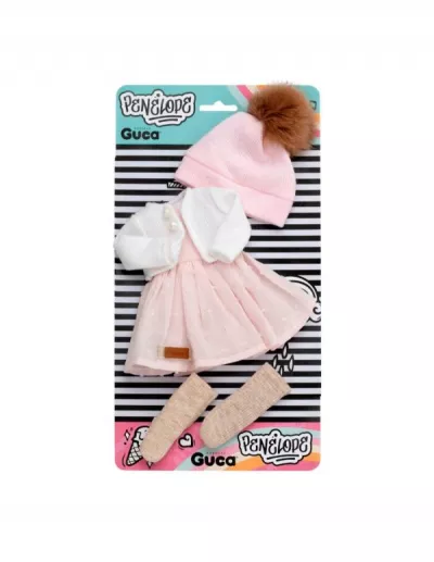 Set imbracaminte pentru papusa Penelope, 33 cm, modele asortate, cu accesorii