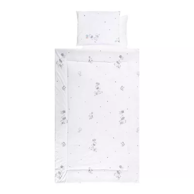 Set lenjerie pat 4 piese, bumbac ranforce, Giraffe White